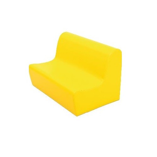 Sitzbank aus Schaumstoff gelb
