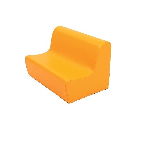 Sitzbank aus Schaumstoff orange