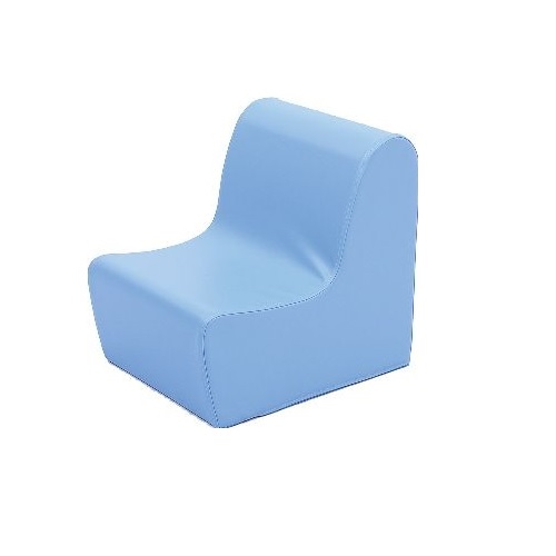 Sitz aus Schaumstoff hellblau