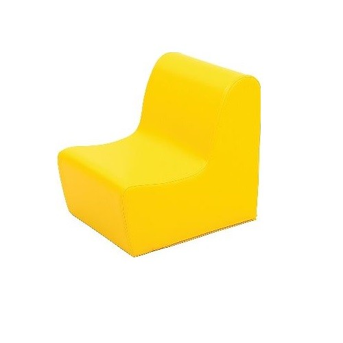 Sitz aus Schaumstoff gelb