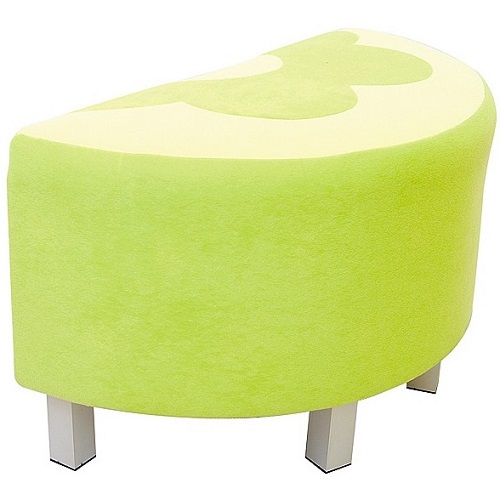 Sitzhocker Premium halbrund