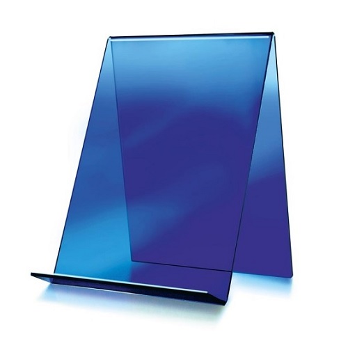 Buchständer hoch schmal blau