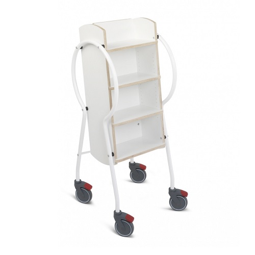 bw_midi_weiß_5001 Bücherwagen Midi weiß