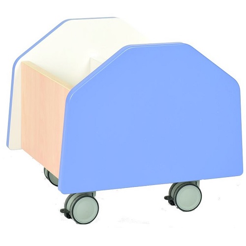 Bücherbehälter klein blau