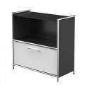 Sidboard Artline Schublade anthrazitweiß