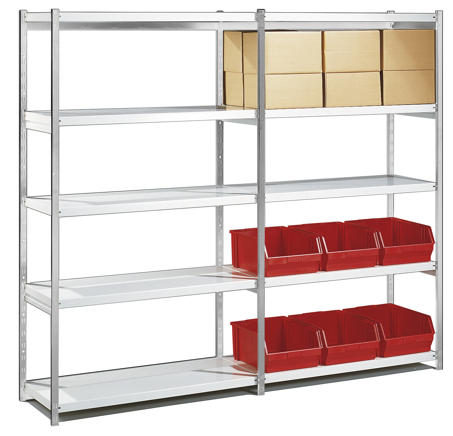 Magazin Regal Stora 100 silber/lichtgrau