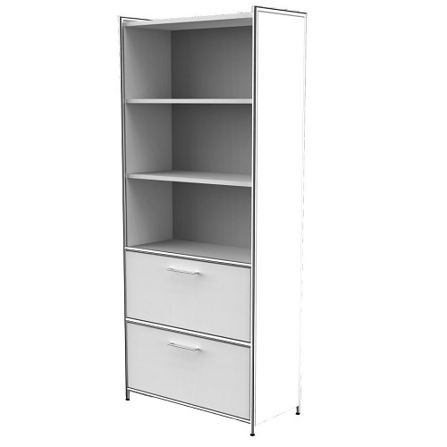 Sideboard Artline 5OH breit mit 2 Schubladen