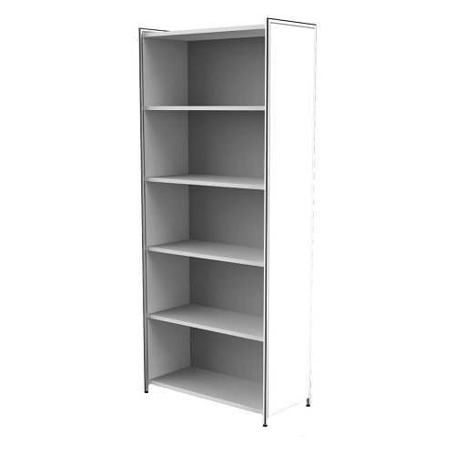 Regal Artline breit weiß